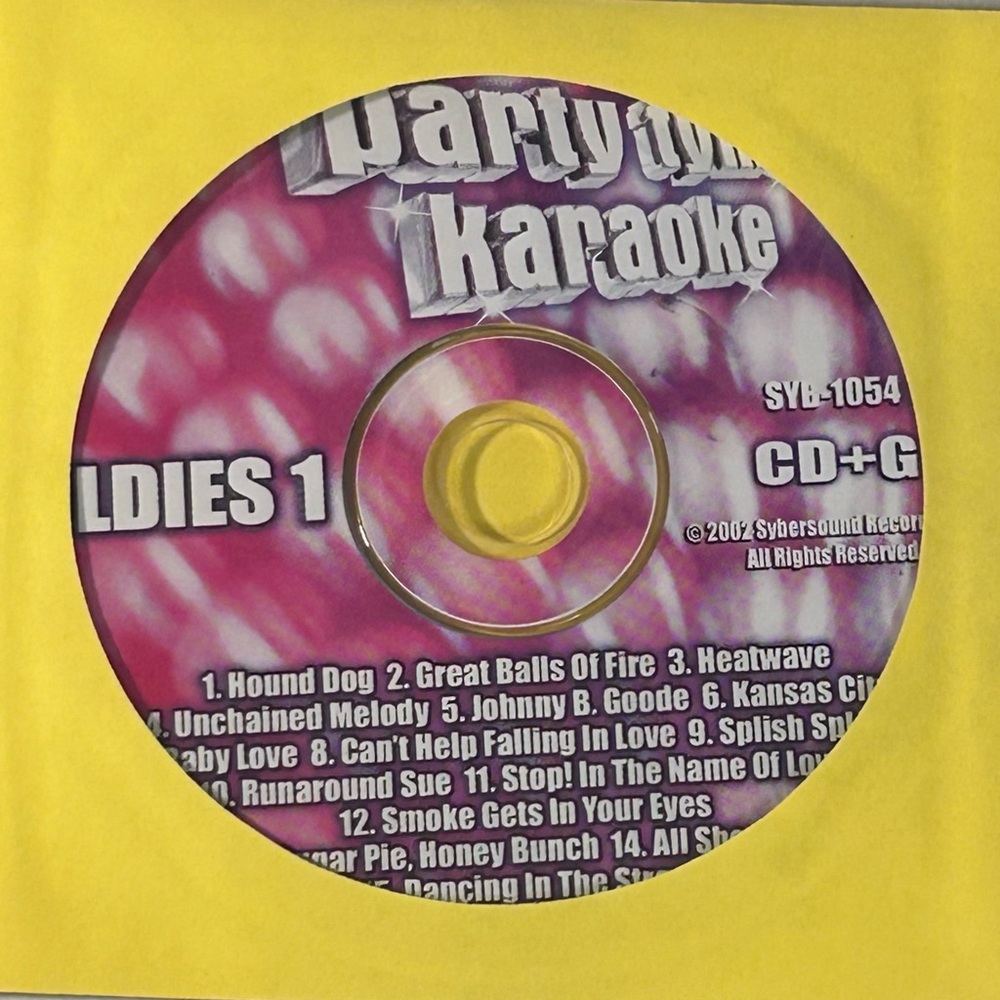 Party Tyme Karaoke - Oldies 1 CD+G Disc Only (Tested)